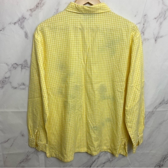 Vintage 90s Floral Embroidered Summer Sunflower Button Down Shirt Blouse - C34 - Picture 5 of 5